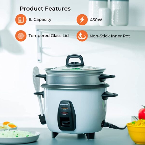 Geepas Electric Rice Cooker 1L GRC4325