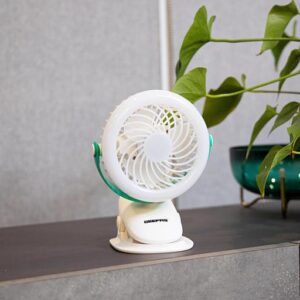Geepas Rechargeable Clip Fan with Light GF21137