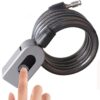 Aluminum Alloy Fingerprint cable lock for bicycle EY-L28