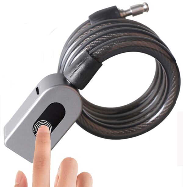Aluminum Alloy Fingerprint cable lock for bicycle EY-L28