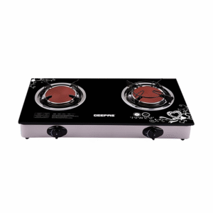 Geepas Glass Gas Stove with Two Infrared Burner GK6865