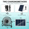 2 in 1 Solar Fan 15W