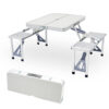 Aluminum Folding Table with Chair (120x60x70cm)