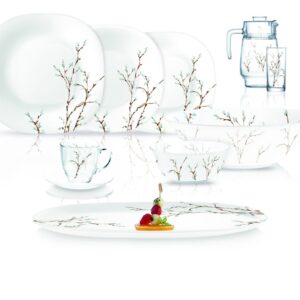 NEO CARINA HANA WHITE 46PC DINNER SET  N2314