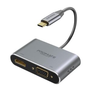 Promate Type C to HDMI/VGA Connector
