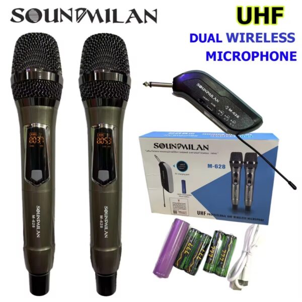 SOUNDMILAN Professional UHF Wireless Microphone M-628