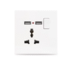 TT Series Universal Socket with 2USB 250V 1G 13A (White)