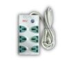 Universal Extension Socket Cable 6Way 3M