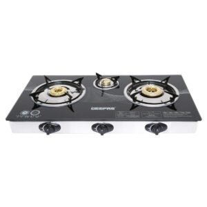 Geepas 3 Burner Glass Top Gas Cooker Gk6880