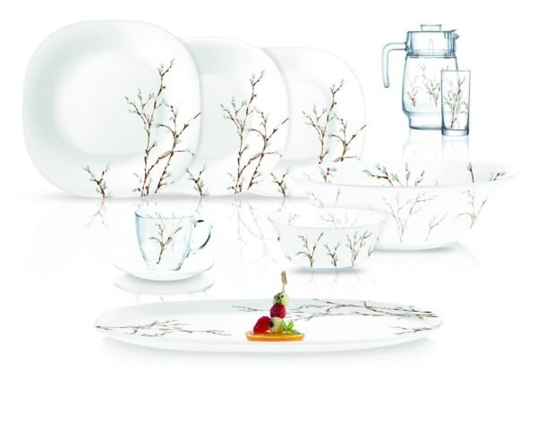 NEO CARINA HANA WHITE 46PC DINNER SET  N2314